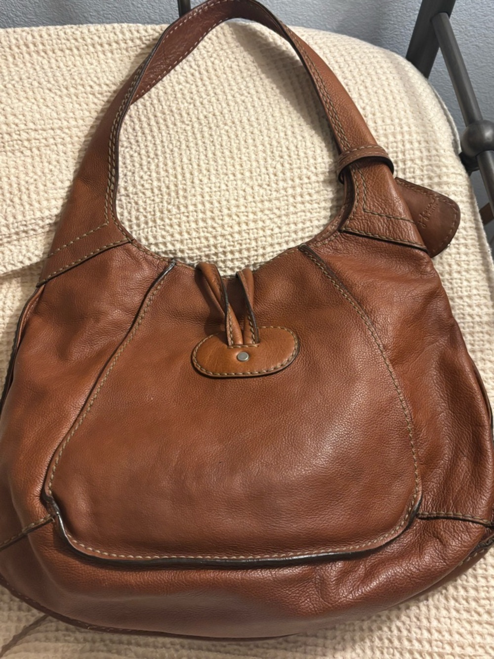 Fossil Fifty-Four Pebbled Leather Tote 👜 Gorgeous! - Picture 9 of 14